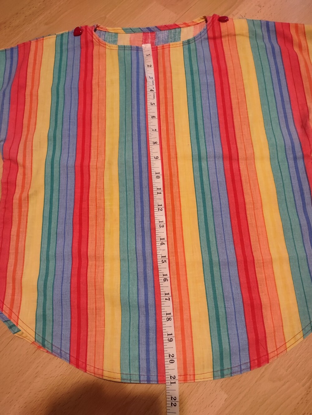 Rainbow Stripe Short Sleeve Top - Unbranded - Picture 4 of 5
